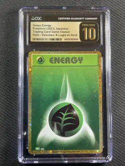 Pokemon Card CGC 10 Pristine Grass Energy Classic Holo Venusaur Jpn 2023 CLF GRA - Image 1
