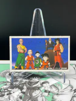 Dragon Ball Krillin Gohan Yamcha Kame-Sen’nin Menko Card retro Japanes - Image 1