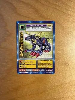 St-85 MetalGarurumon Digimon Swedish Promo Card TCG Rare Digi-Battle Bandai HP - Image 1