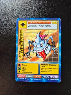 PlatinumSukamon St-92 Digimon Swedish Promo Card TCG Rare Digi-Battle Bandai - Image 1