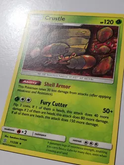 Crustle 11/236 - LP - Unified Minds Pokemon Card - Tomokazu Komiya Art - Image 2