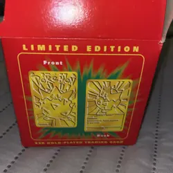 23K Gold Plated Togepi Trading Card w/Pokeball Nintendo Pokemon Limited Edition - Image 5