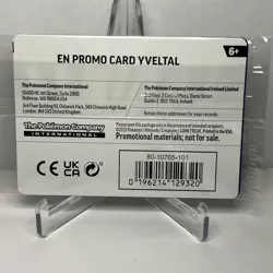 Pokemon TCG Yveltal 088/132 Holo Mega Evolution PROMO CARD Sealed GameStop - Image 2
