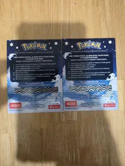 Two Pokemon Scarlet And Violet Shiny Koraidon or Miraidon Codes UNSCRATCHED! - Image 2