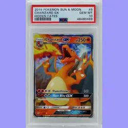 Pokemon Charizard GX 9/68 Hidden Fates 2019 Sun & Moon PSA 10 Gem Mint - Image 1