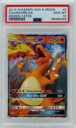 Pokemon Charizard GX 9/68 Hidden Fates 2019 Sun & Moon PSA 10 Gem Mint - Image 3