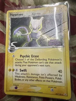 Mewtwo Delta Species 24/110 Reverse HOLO EX Holon Phantoms Stamped Pokemon Hp - Image 1