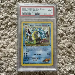 Pokemon Misty's Gyarados Gym Challenge 1st Edition Holo Rare #13 PSA 9 Mint - Image 1