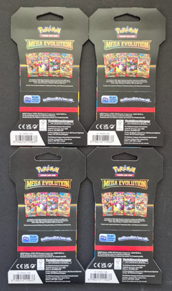 NEW SEALED 2025 Pokemon Mega Evolution Sleeved Booster Pack Lot x60, 15 EACH ART - Image 2
