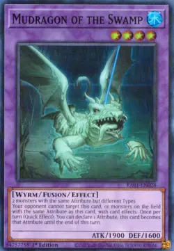 Yu-Gi-Oh! Mudragon of the Swamp 1st Ed. RA01-EN028 Super Rare NM/LP x1 - Image 1