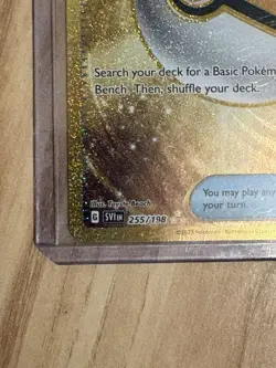 Nest Ball Gold Secret Rare 255/198 Scarlet & Violet Base Set Pokemon Card - NM - Image 2