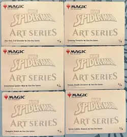 MTG Marvel Spider-Man Scene Art Series Full Complete 6 Card Set SPE Collectible - Image 2