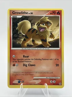 Pokemon TCG Growlithe Card 89/132 Secret Wonders Regular 2007 NM Vintage Rare - Image 1