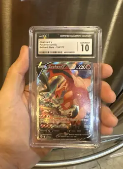 Charizard V 154/172 Brilliant Stars Pokemon Card CGC 10 Gem Mint FULL ART HOLO - Image 1