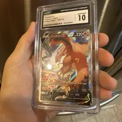 Charizard V 154/172 Brilliant Stars Pokemon Card CGC 10 Gem Mint FULL ART HOLO - Image 5