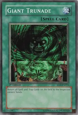 Giant Trunade SD2-EN015 1st Common Yu-Gi-Oh TCG Card - Image 1