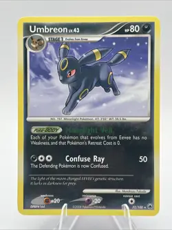 Pokemon TCG Umbreon Card 32/100 Majestic Dawn Regular Rare NM 2008 Vintage - Image 1
