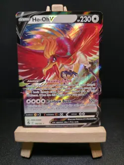 Pokemon TCG Ho-Oh 140/195 Silver Tempest Ultra Rare Holo Card Nearm Mint English - Image 1