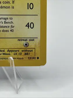 Pokemon TCG Magnemite Base Set Unlimited Common Card 53/102 1999 WOTC MP Vintage - Image 3