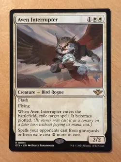 MTG Magic the Gathering Aven Interrupter Promo Pack Outlaws of Thunder Junction - Image 1