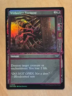 MTG Magic the Gathering Withering Torment Showcase Foil Duskmourn NM - Image 1