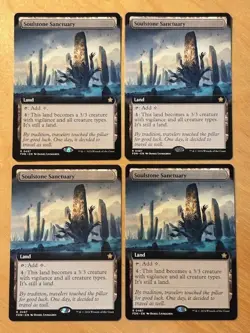 MTG Magic the Gathering 1x Soulstone Sanctuary Extended Art Foundations LP - Image 1