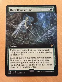 MTG Magic the Gathering Once Upon a Time Extended Art Throne of Eldraine NM - Image 1