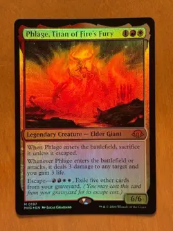 MTG Magic the Gathering Phlage Titan of Fire's Fury Foil Modern Horizons 3 NM - Image 1