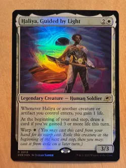 MTG Magic the Gathering Haliya Guided by Light Foil Edge of Eternities NM - Image 1