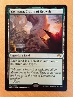 MTG Magic the Gathering Yavimaya, Cradle of Growth Modern Horizons 2 NM - Image 1