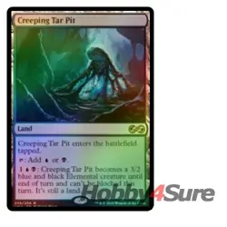 Foil Creeping Tar Pit M/NM Magic: The Gathering MTG Ultimate Masters - Image 1