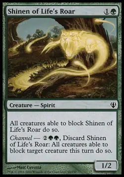 Shinen of Life's Roar - Medium Play MTG Saviors of Kamigawa - Image 1