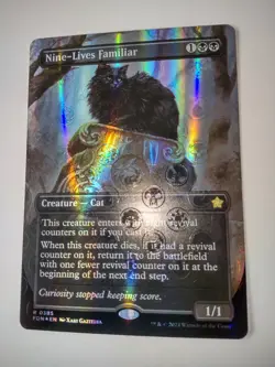 MTG Nine-Lives Familiar MANA FOIL - FDN / 0385 - LP Condition - Image 1