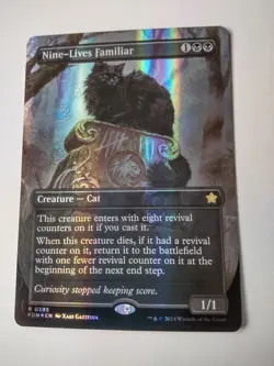 MTG Nine-Lives Familiar MANA FOIL - FDN / 0385 - LP Condition - Image 2
