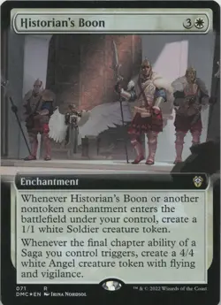 Historian's Boon (Extended Art) R Commander: Dominaria United 71 - LP MTG - Image 1
