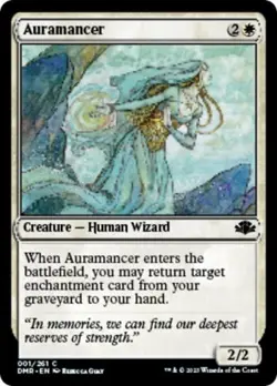 Auramancer -Foil Near Mint MTG Dominaria Remastered - Image 1