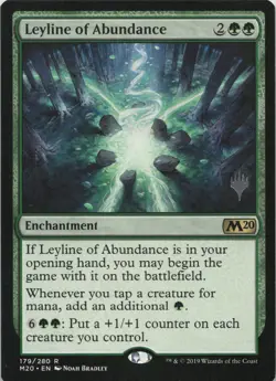 Leyline of Abundance R Promo Pack: Core Set 2020 179 - LP MTG - Image 1