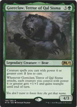 Goreclaw, Terror of Qal Sisma R Core Set 2019 186 - LP MTG - Image 1
