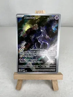 Pokemon Mewtwo 052 Sv: Scarlet & Violet Promo Cards Holo Near Mint Off Center - Image 1