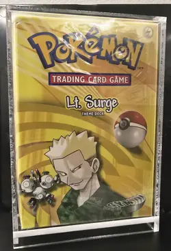 2000 Pokemon Gym Heroes Lt. Surge Theme Deck Sealed/New Wizards of The Coast - Image 1