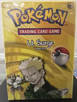 2000 Pokemon Gym Heroes Lt. Surge Theme Deck Sealed/New Wizards of The Coast - Image 2