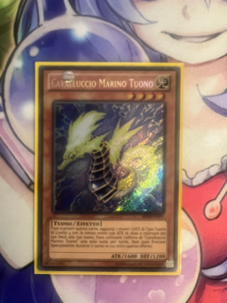 THUNDER SEA HORSE ITALIAN SECRET RARE ABYR-EN098 IT098 NEAR MINT YUGIOH - Image 1