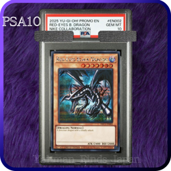 PSA 10 Red-Eyes Black Dragon Nike Worlds Promo NKC1-EN002 Yugioh Collaboration - Image 1