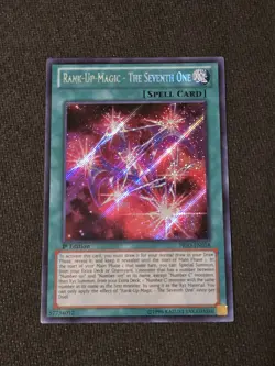 Rank-Up-Magic - The Seventh One PRIO-EN058 Secret Rare 1st Ed NM Yugioh - Image 1