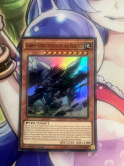 TRUE KING LITHOSAGYM, THE DISASTER GERMAN RATE-EN019 DE019 NEAR MINT YUGIOH - Image 1