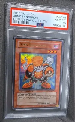 YUGIOH! JUNK SYNCHRON LIMITED EDITION DPCT-ENY01 GRADED PSA 10 GEM MINT - Image 2