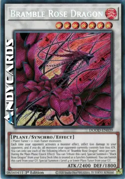 BRAMBLE ROSE DRAGON • (Drago Rosa Rovo) • Segreta • DOOD EN039 • 1Ed • Yugioh! - Image 1