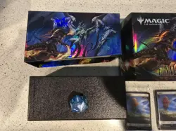 Magic The Gathering Final Fantasy Gift Bundle Dice Lands Card Box No Packs - Image 2