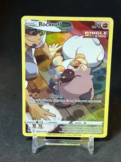 Rockruff # TG07/TG30 SWSH12: Silver Tempest Trainer Gallery Pokemon Card NM - Image 1