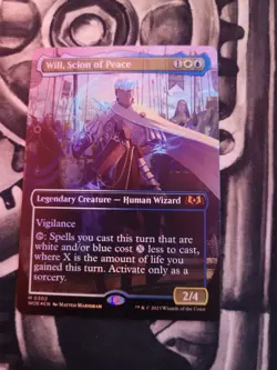 MTG Will, Scion of Peace Borderless FOIL NM Wilds of Eldraine WOE card EDH - Image 1